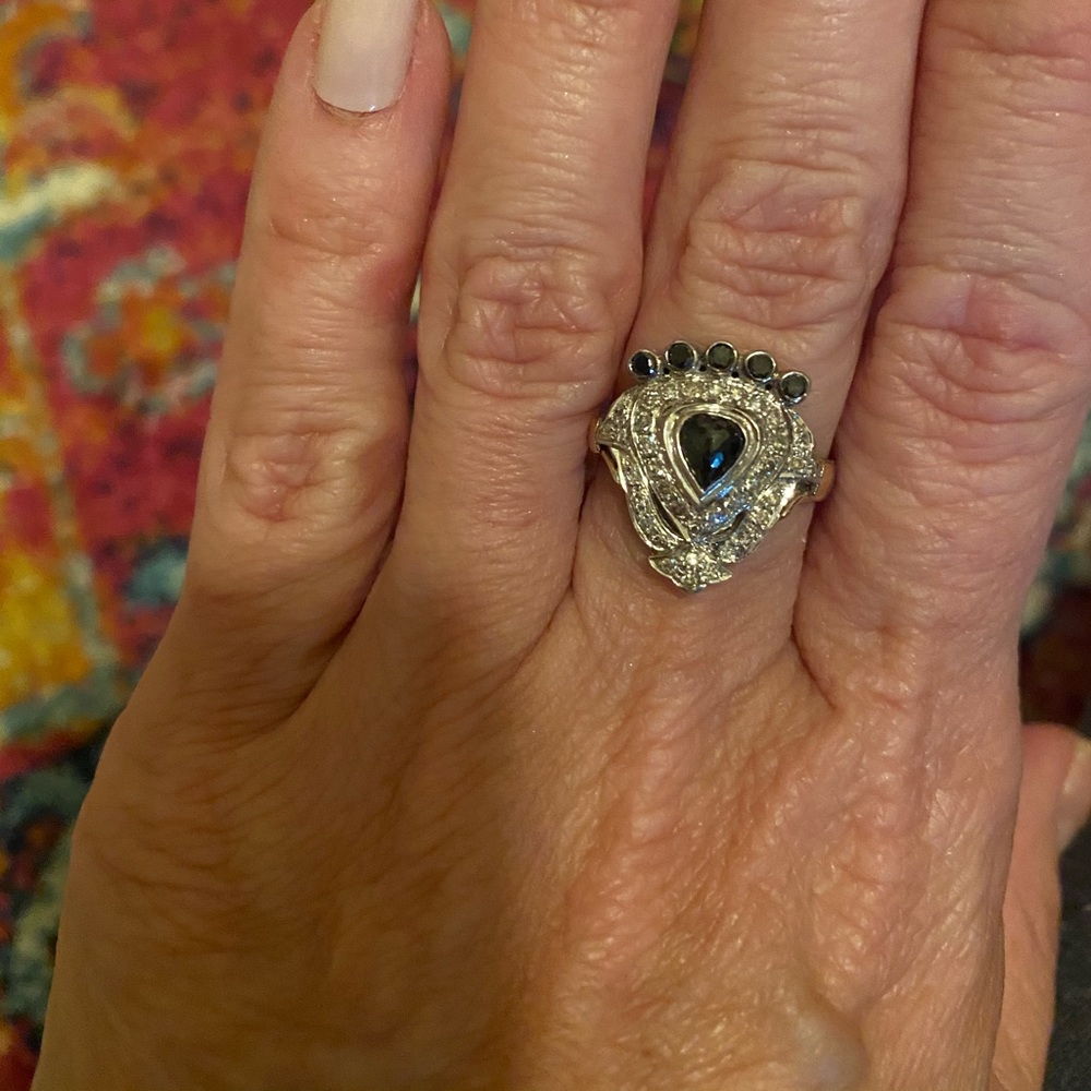 Black Diamond Ring - image 1